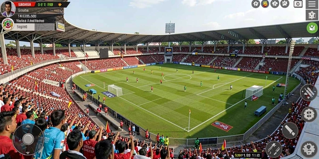 Gambar menunjukkan interaksi antara karakter dalam game.
