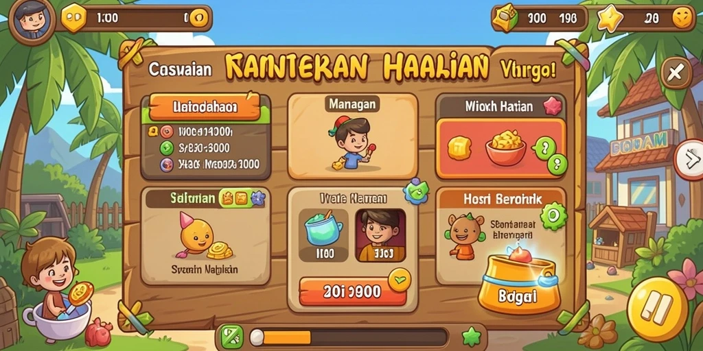 Sistem hadiah yang menarik untuk setiap pencapaian.
