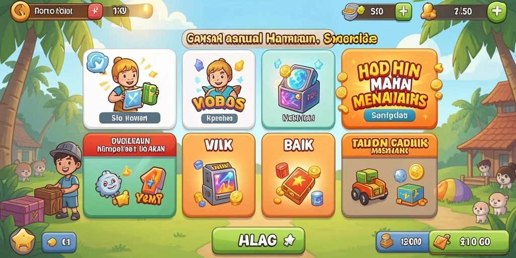 Lingkungan permainan yang menakjubkan dan penuh detail.